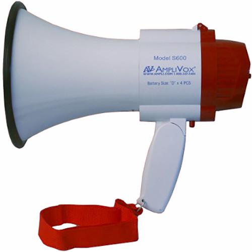 AmpliVox Sound Systems S600R Mini-Meg 10W Rechargeable-Ready Megaphone