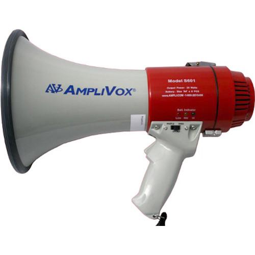 AmpliVox Sound Systems S601R Mity-Meg 15W Rechargeable-Ready Megaphone