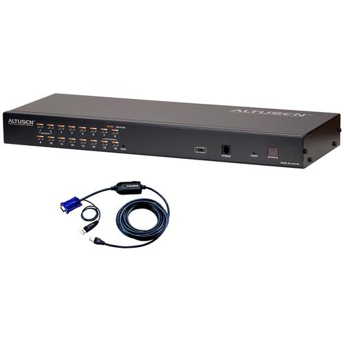ATEN KH1516AUKIT 16-port Cat 5 High-Density KVM Switch with Kit