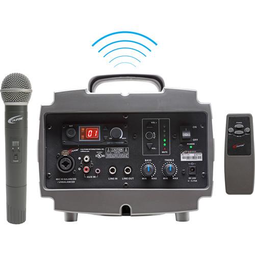 Califone PA329Q Wireless PresentationPro PA System with Q319 Handheld Wireless Microphone
