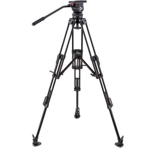 Camgear V10 AL MLS100 Fluid Head and Aluminum Tripod Kit
