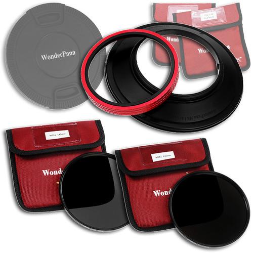 FotodioX WonderPana 145 Core Unit Kit for Nikon 14mm Lens with 145mm Solid Neutral Density 1.2 and 145mm Solid Neutral Density 1.5 Filters