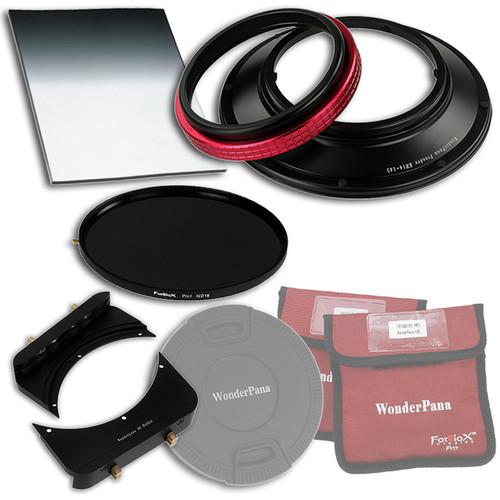 FotodioX WonderPana FreeArc Core Unit Kit for Rokinon Samyang 14mm Lens with 145mm Solid Neutral Density 1.2 and 6.6 x 8.5" Soft-Edge Graduated Neutral Density 0.6 Filters