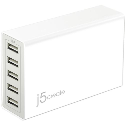 j5create 40W 5-Port USB Super Charger