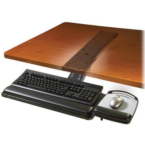3M AKT180LE Adjustable Keyboard Tray with Sit Stand Easy-Adjust Arm