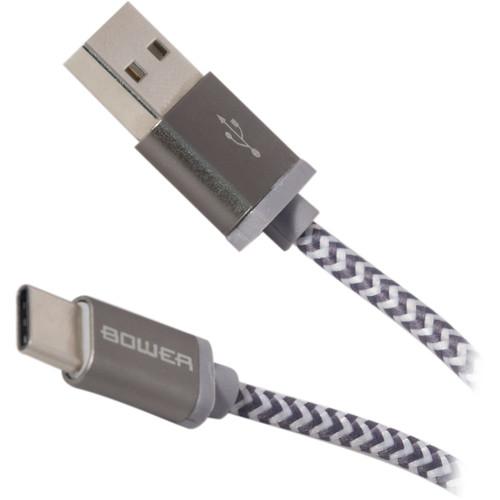 Bower USB 2.0 Type-A Male to USB Type-C Male Charge & Sync Cable