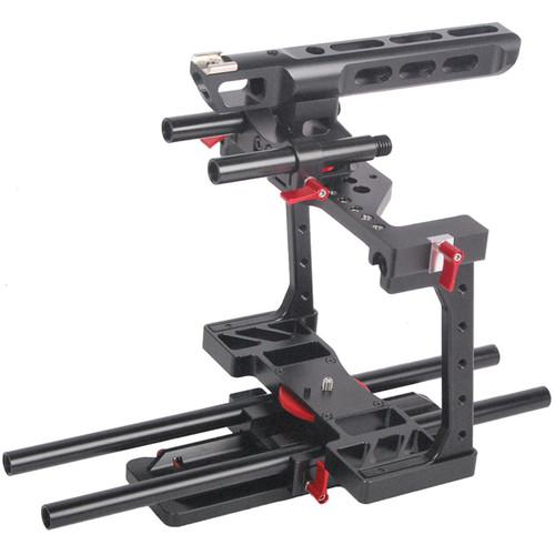 CAME-TV BMCC-01 Rig with Top Handle Dovetail Plate & 15mm Rods Kit for Blackmagic Cinema