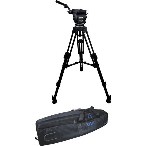 Cartoni Focus 22 Fluid Head with H604 Tripod Legs & Mid-Spreader