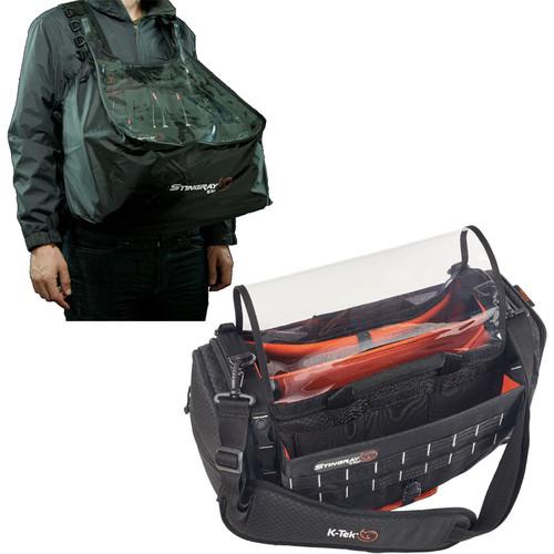 K-Tek Stingray Large Audio Mixer Recorder Bag with Rain Bib Kit