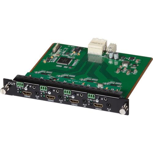 MuxLab 4 Channel HDMI RS232 Output Card 4K UHD for 16x16 Modular Matrix