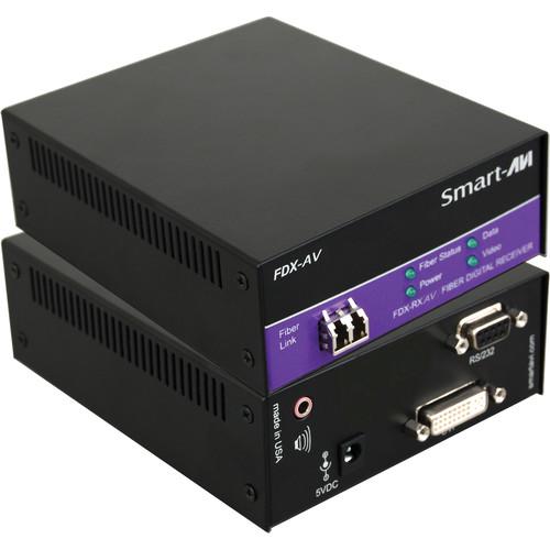 Smart-AVI FDX-RXAVS Digital Signage and Multimedia over Multimode Fiber Extender