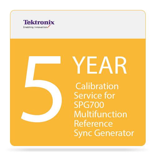 Tektronix 5-Year Calibration Service for SPG700 Multifunction Reference Sync Generator