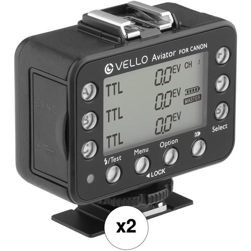 Vello FreeWave Aviator Wireless Flash Trigger 2-Transceiver Kit for Canon