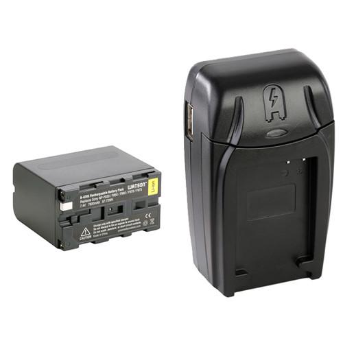 Watson NP-F975 Battery Kit with Compact AC DC Charger