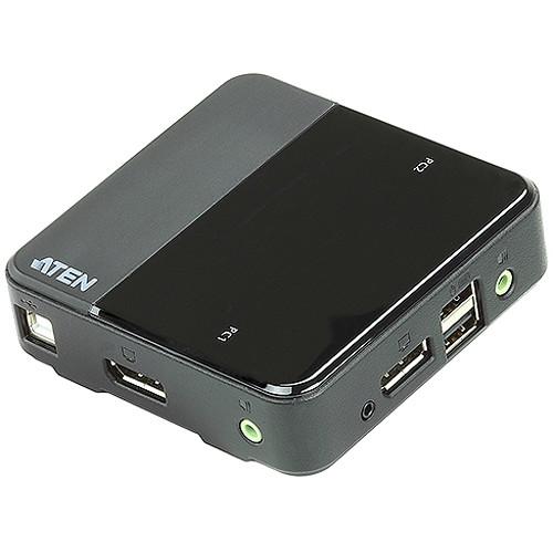 ATEN 2-Port USB DisplayPort Audio KVM Switch