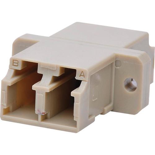 Camplex Multimode LC to LC Duplex Fiber Optic Coupler Adapter Bronze Sleeve with Flange