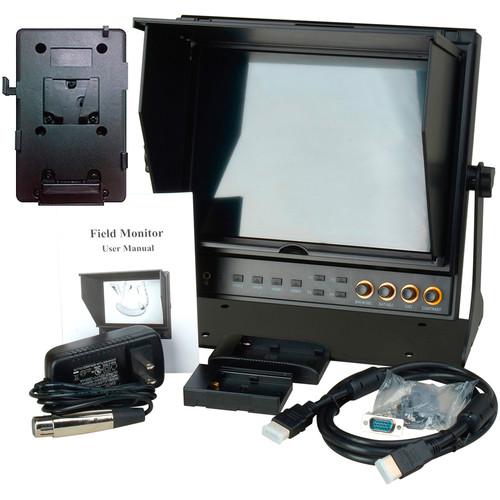 Delvcam DELV-HDSD-10-VM 9.7" Dual HDMI LCD Monitor and V-Mount Battery Plate