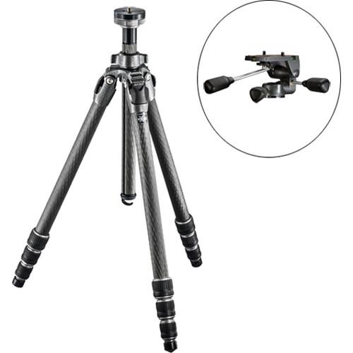 Gitzo GT2543L Mountaineer Series 2 Carbon Fiber Tripod with G2270M 3-Way Pan Tilt Head Kit