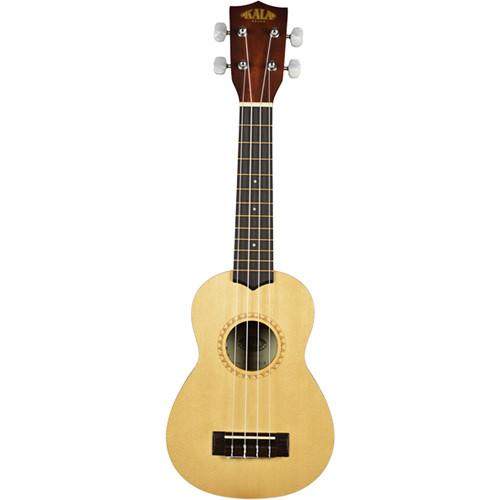 KALA Soprano Ukulele Satin Spruce Top with Rosette