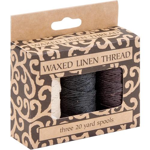 Lineco 20 yd Spool of Waxed Linen Thread for Hand-Sewn Bookbinding