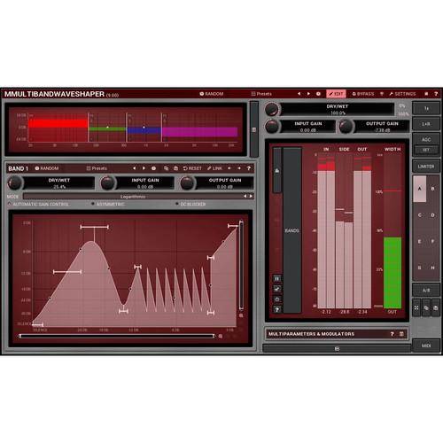 MeldaProduction MMultiBandWaveshaper - Custom Shapes Distortion Plug-In
