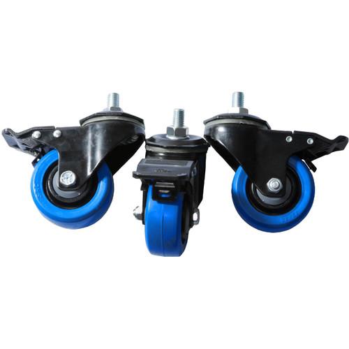 Triad-Orbit Dual-Locking Casters for T3 Stands