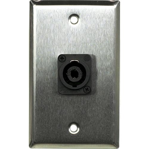 Whirlwind WP1 1NL4 1-Gang Wall Plate with 1 Neutrik NL4 Speakon Terminal