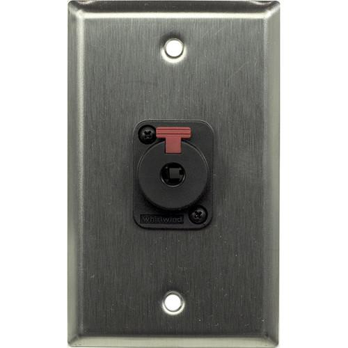 Whirlwind WP1 1QW 1-Gang Wall Plate with 1 Whirlwind WCQF 1 4" Terminal