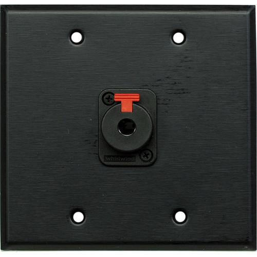 Whirlwind WP2B 1QW 2-Gang Wall Plate with 1 Whirlwind WCQF 1 4" Terminal