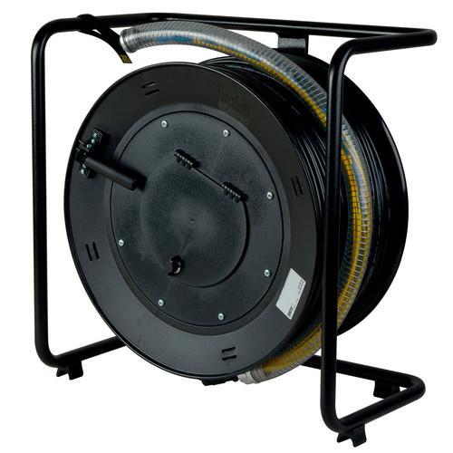 Camplex 12-Channel LC Single Mode Fiber Optic Tactical Snake on Reel with Protective Breakout