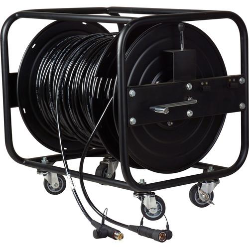 Camplex LEMO FUW-PUW Camera Cable with Hitachi Bend Insensitive Outside Broadcast SMPTE Fiber on JackReel XL1