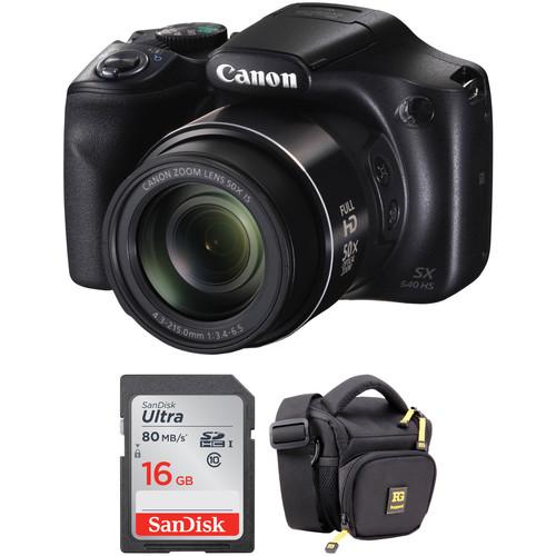Canon PowerShot SX540 HS Digital Camera with Free Accessory Kit