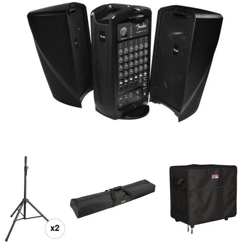 Fender Passport EVENT Kit with Speaker Stands and Carrying Bags