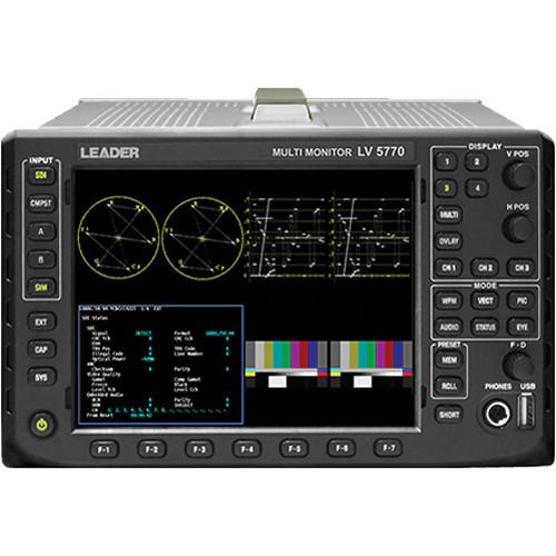 Leader LV5770A-E Waveform Monitor for 3G HD SD-SDI Signals with Eye Jitter Pattern Option