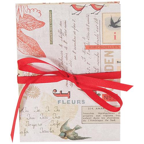 Lineco Accordion Album Kit with Ivory Pages and Red Bird Cover