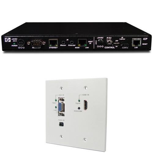 Link Bridge HDBaseT HDMI VGA WP Transmitter & HDBaseT ICP Scaling Receiver Kit