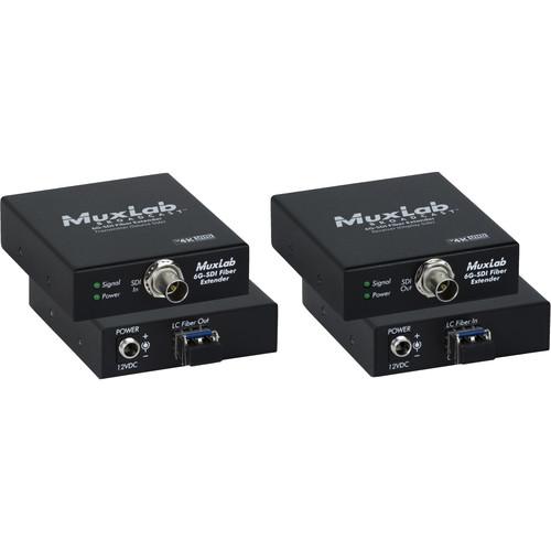 MuxLab 6G-SDI over Single-Mode LC Fiber Extender Kit