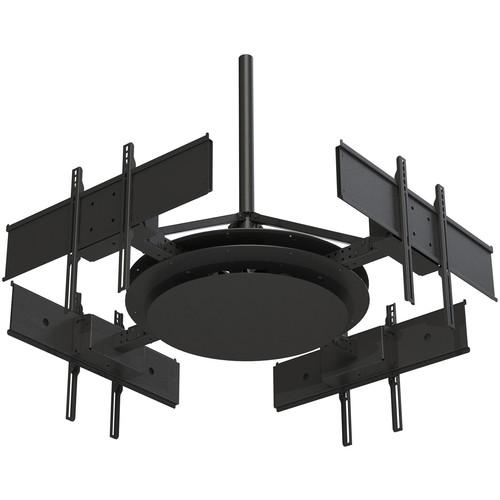 Peerless-AV Multi-Display Ceiling Mount with Four Telescoping Arms for 37 to 75" Displays