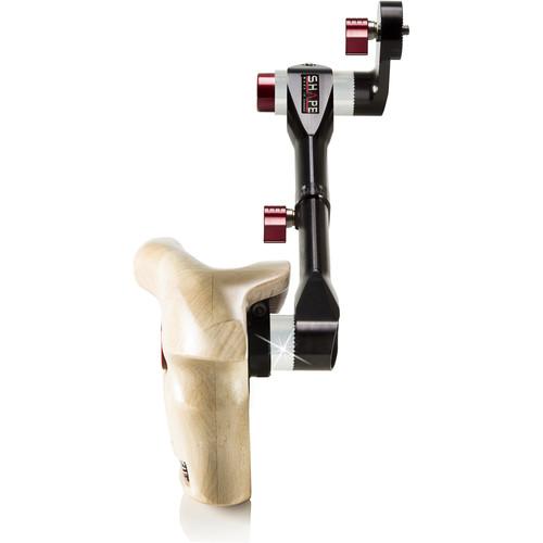 SHAPE Single Right Telescopic Wooden Handle Grip for ARRI Rosette