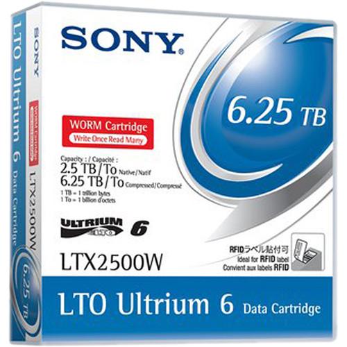 Sony 2.5TB LTO Ultrium 6 WORM Data Cartridge