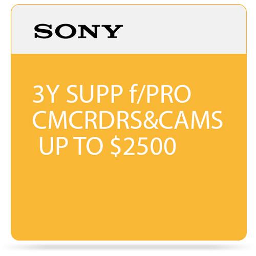 Sony 3-Year SupportNET Depot Service Plan for Camcorders Up to $2500