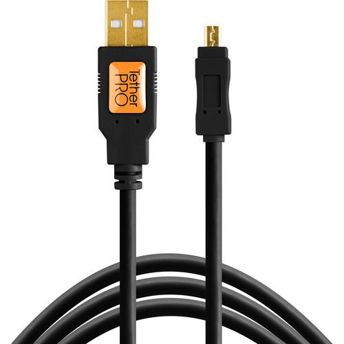 Tether Tools TetherPro USB 2.0 Type-A Male to Mini-B Male Cable