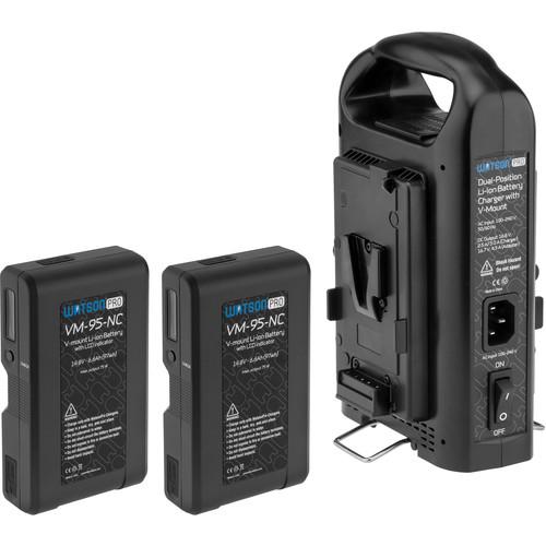 Watson Pro Two 14.8V 97Wh Batteries with LCD & Dual Position Charger Kit