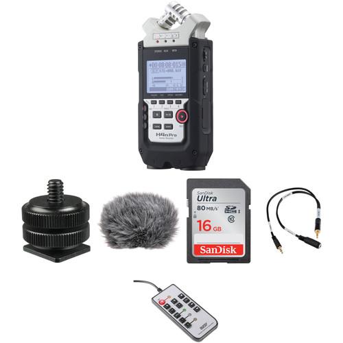 Zoom H4nPro 4-Channel Recorder and On-Camera DSLR Audio Kit