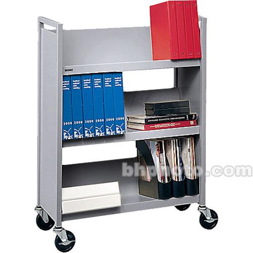 Bretford Mobile Utility Truck with 3 Slanted Shelves & Shippable by UPS - Aluminum