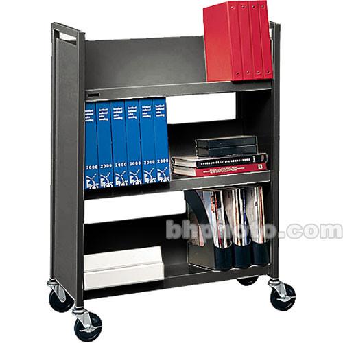 Bretford Mobile Utility Truck with 3 Slanted Shelves & Shippable by UPS - Anthracite