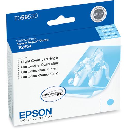 Epson UltraChrome K3 Light Cyan Ink Cartridge for Stylus Photo R2400 Printer