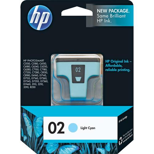 HP 02 Light Cyan Inkjet Print Cartridge