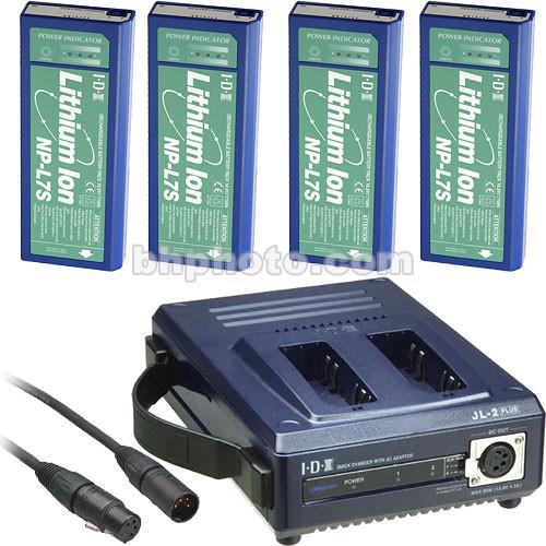 IDX System Technology NPS-742 NP Professional Kit - NPL-7S Batteries, 2 Position Charger Power Supply, Power Cables