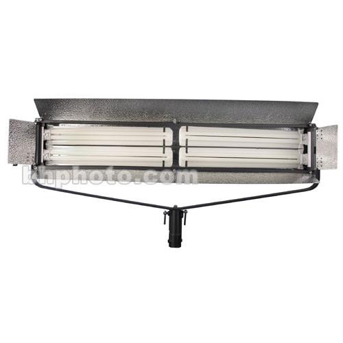 ikan Double Line 4 Tube Fluorescent Fixture with DMX Dimming Control - 220 Total Watts